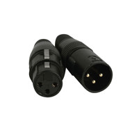Elation 3-Pin XLR Male and Female DMX Connectors Set