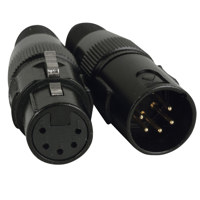Elation 5-Pin XLR Male and Fem Picture
