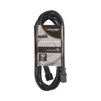 Elation Accu-Cable ECCOM 10' 16/3 AWG IEC M to F AC Extension Cord, Black
