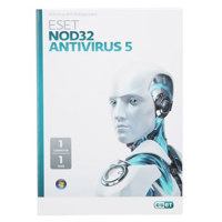 ESET NOD32 Antivirus 5 Software, 1 User, 1 Year License
