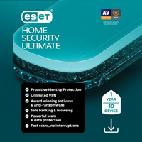 ESET Ultimate 1 Year Home Security, 10 Device