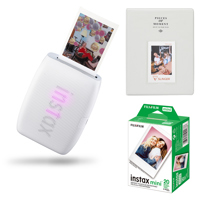 Fujifilm Instax Mini Link 3 Wireless Smartphone Printer, + 20 Film & Photo Album White