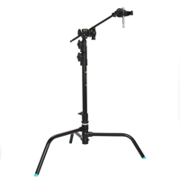 Flashpoint 20" Quick Release Turtle Base C-Stand Kit, Grip Head & Arm (Black)