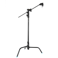 Flashpoint 40" Quick Release Turtle Base C-Stand Kit, Grip Head & Arm (Black)