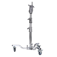 Flashpoint 3.8' Lowboy Steel Stand with Low Rolling Base and Combo Head