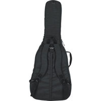 Gator Cases Transit Series Gig Bag for Jumbo Acoustic Guitar, Charcoal Black