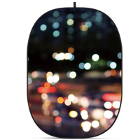 Glow CBA-TB0006 5x6.5' Fabric Collapsible Backdrop, Bokeh Textured
