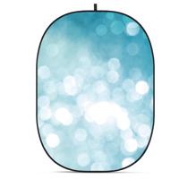 Glow CBA-TB0008 5x6.5' Fabric Collapsible Backdrop, Bokeh Textured