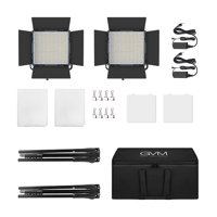 GVM 50RS 50W Bi-Color RGB Studio Soft LED Panel 2-Light Kit