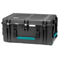 HPRC 1300CUB Resin Hard Case with Cubed Foam, Black with Blue Handle