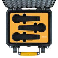 HPRC 2250 Hard Case with Foam for 6x Handheld Microphones, Black w/Yellow Handle