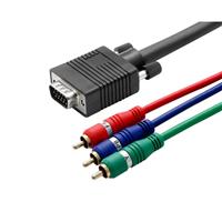 Hall Research 6' HD15 to 3-RCA Picture