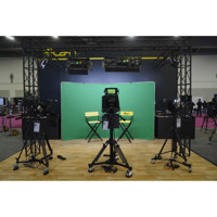 iKan 13.1x7.8' Portable Panoramic Backdrop, Chroma-Key Green