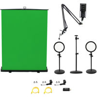 ePhoto 10 X 20 Large Chromakey Chroma Key Green Screen Support Stands 3  Point Continuous Video Photography Lighting Kit H9004SB-1020G