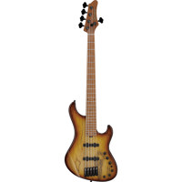 <b>New Arrival</b> - Ibanez MDM MDM1305 5-String Electric Bass Guitar, Natural Stained Amber Burst