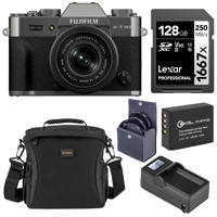 Fujifilm X-T30 III Mirrorless Camera with XC 13-33mm Lens, Charcoal Silver