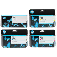HP 738 300ml Black and 130ml C Picture
