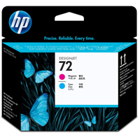 HP 72 Magenta and Cyan Printhe Picture