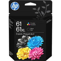 HP 61XL Black and 61 Tri-Color Picture