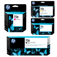 HP 728 300ml Matte Black with  Picture