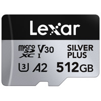 Lexar Professional SILVER PLUS UHS-I V30 microSDXC Card with SD Adapter 512GB