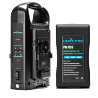 IndiPRO 95Wh V-Mount Lithium-Ion Battery with Dual Battery Charger Kit