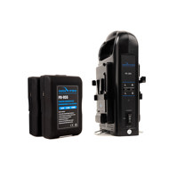 IndiPRO Two 95Wh V-Mount Lithium-Ion Batteries with Dual Battery Charger Kit