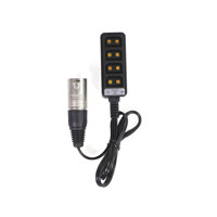 IndiPRO 22" 3-Pin Male XLR to 4-Way D-Tap Splitter Cable