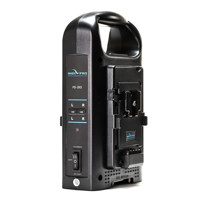 IndiPRO PD2BCH V-Mount Dual Battery Charger with XLR Output