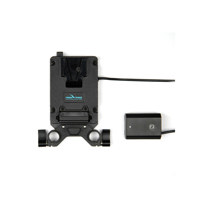 IndiPRO Ultra Mini V-Mount Adapter Plate w/15mm Rod Clamp for Sony a7 III/a7RIII