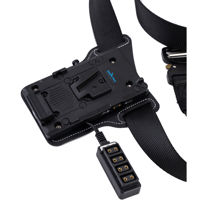 IndiPRO Universal V-Mount Battery Belt with 5-Way D-Tap Outputs