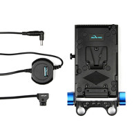 IndiPRO V-Mount Battery Adapter Plate with 15mm Rod Mount for Sony FX6 Camera