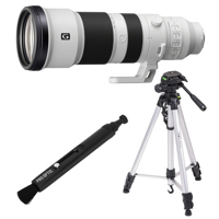 Sony FE 400-800mm f/6.3-8 G OSS Lens, with Takama 3-Section Tripod, Lens Cleaner
