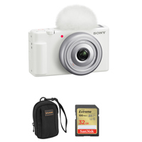 Sony ZV-1F Vlogging Camera, Wh Picture