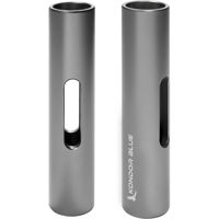 Kondor Blue 3" PPSh 15mm Threaded Aluminum Rod, Space Gray, 2-Pack