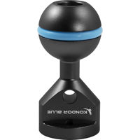 Kondor Blue Ball Head to 3/8" Accessory Mount for Magic Arms, Raven Black