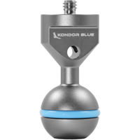 Kondor Blue 1/4"-20 Ball Head for Magic Arms, Gray