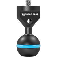 Kondor Blue 1/4"-20 Ball Head for Magic Arms, Black