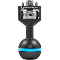 Kondor Blue 3/8" Ball Head with ARRI-Style Locating Pins for Magic Arm, Black