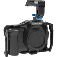 Kondor Blue Full Camera Cage with Top Handle for BMPCC 6K Pro, Raven Black