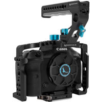 Kondor Blue Full Camera Cage w/Top Handle for Canon R5/R6/R Camera, Raven Black