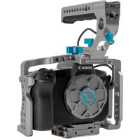 Kondor Blue Full Camera Cage with Top Handle for Canon R5/R6/R Camera,Space Gray