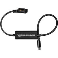 Kondor Blue 16" D-Tap to USB-C Power Delivery Cable for Camera/Laptop, Black