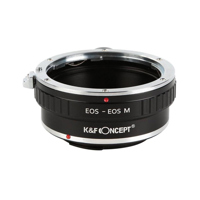 K&F Concept High Precision Lens Adapter Mount,EOS-EOS M with Tripod Connector