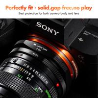 K&F Concept KF M13105 High-Precision Lens Adapter Ring, Matte Paint, Orange