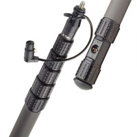 <b>New Arrival</b> - K-Tek KP20TA Mighty Boom 20' 6-Section Graphite Boompole,Coiled Cable,TX Adapter