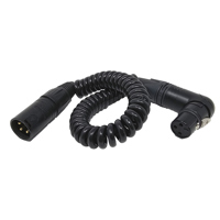 K-Tek KPCS 7-24" Coiled XLR Jumper Cable