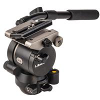 Libec H15 Dual Base Fluid Head with PH-6B Pan Handle, 6.6 lbs Load Capacity