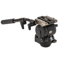 Libec H35 Dual Base Fluid Head with PH-6B Pan Handle, 17.6 lbs Load Capacity