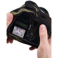 LensCoat Neoprene Compact Body Bag with Clear Back - Forest Green Camo